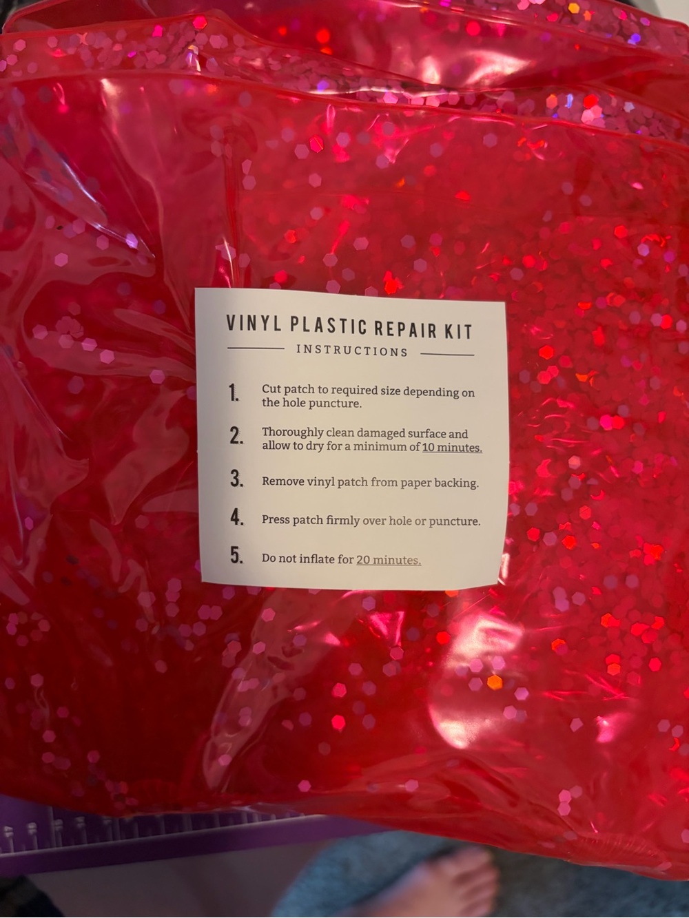 Pink Inflatable Pool Floatie - Picture 9 of 10
